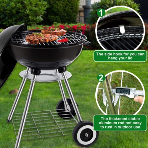 18 Kettle Charcoal Grill Perspective: top
