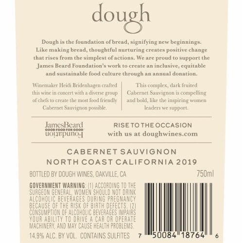 Dough Cabernet Sauvignon California Red Wine Perspective: top