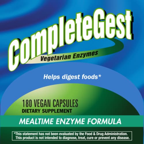 Nature's Way CompleteGest® Vegetarian Enzymes Dietary Supplement Perspective: top