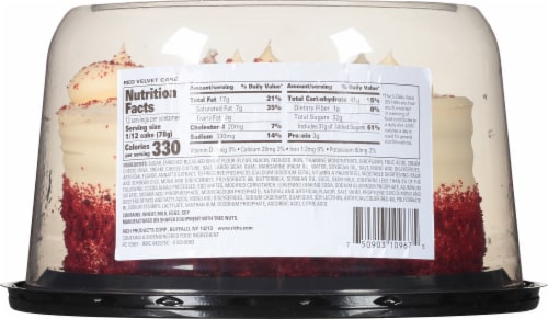 Rich's Red Velvet Double Layer Cake Perspective: top