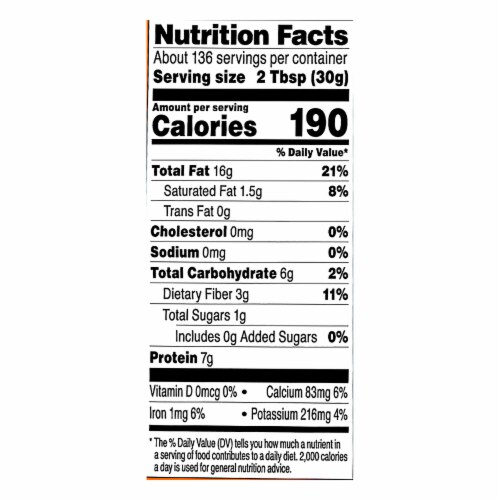 Once Again Natural Butter Smooth Almond - Single Bulk Item - 9LB Perspective: top