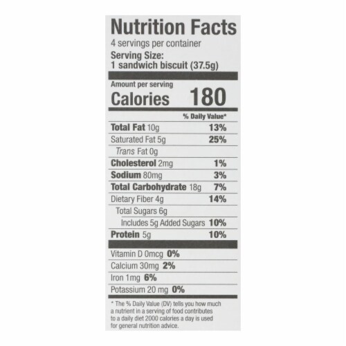 Olyra - Breakfast Sandwich Biscuit Greek Yogurt Blueberry - Case of 6 - 5.3 OZ Perspective: top