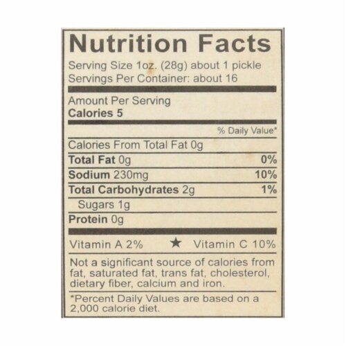 Mcclure's Pickles - Pickles Whole Garlic Dill - Case of 6 - 32 OZ Perspective: top