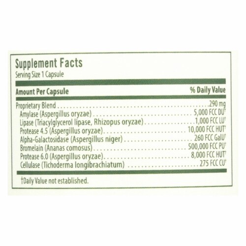 Flora - Enzyme Blend Adult - 1 Each-60 VCAP, 1 ct / 60 Vcapsule 