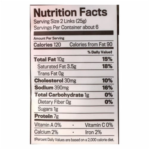 Hot And Spicy Pork Sausages - Case of 8 - 5 OZ Perspective: top