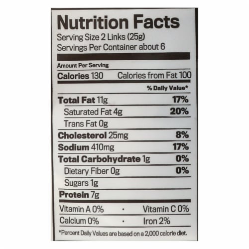 Original Pork Sausages - Case of 8 - 5 OZ Perspective: top