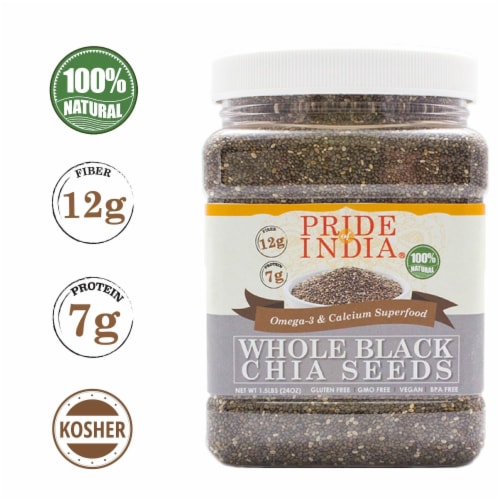 Premium Black Chia Seeds - Boost Health Perspective: top