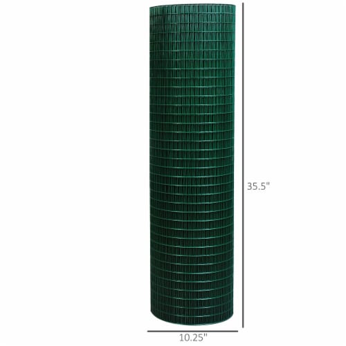 Rust-Resistant Wire Mesh Fence - Protect Plants & Animals Perspective: top