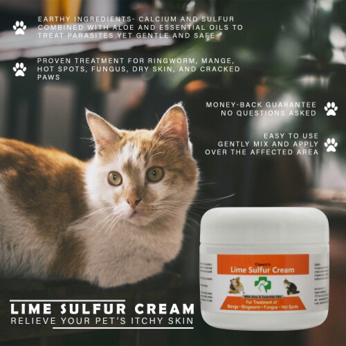 Healthy Paw Life - Lime Sulfur Itchy and Dry Skin Pet Skin Cream Perspective: top