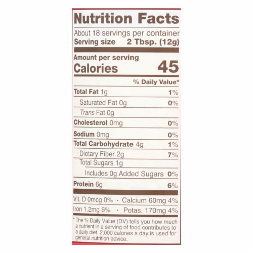 Barney Butter Powdered Almond Butter - Case Of 6 - 8 Oz. Perspective: top