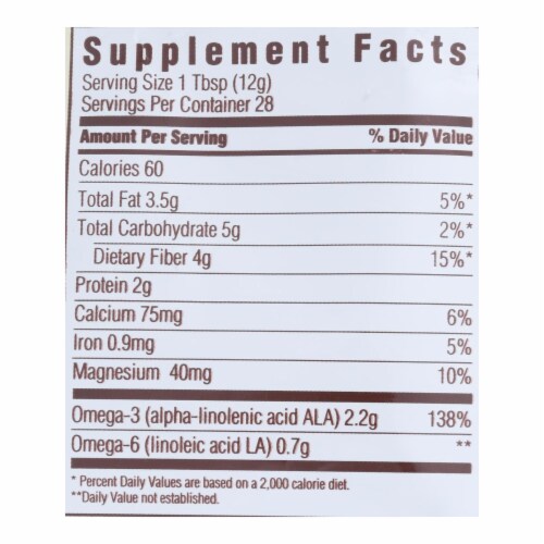 Spectrum Essentials Organic Chia Seeds - Omega-3 and Fiber - 12 oz. Perspective: top