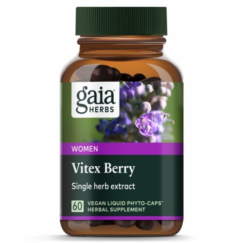 Gaia Herbs Vitex Berry Vegan Liquid Phyto-Caps Perspective: top