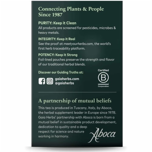 Gaia Herbs® Natural Laxative Perspective: top