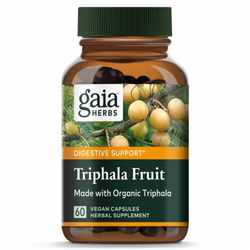 Gaia® Herbs Triphala Fruit Dietary Supplement Perspective: top