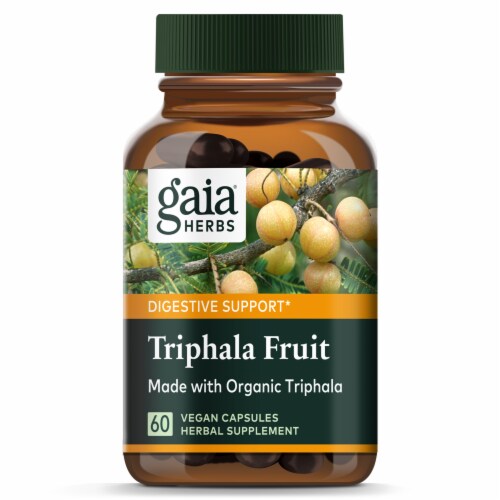Gaia® Herbs Triphala Fruit Dietary Supplement Perspective: top