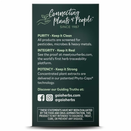Gaia® Herbs Turmeric Supreme Immune Support Supplement Perspective: top