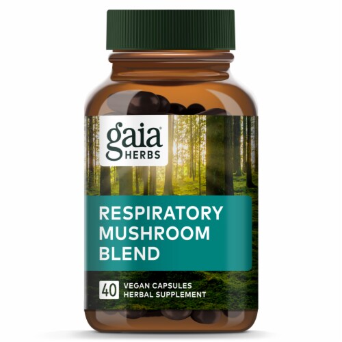 Gaia Herbs Respiratory Mushroom Blend Perspective: top