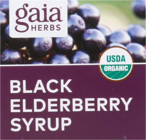 Gaia® Herbs Daily Strength Black Elderberry Syrup Perspective: top