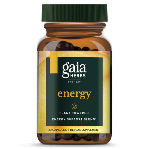 Gaia Herbs Energy Capsules Perspective: top