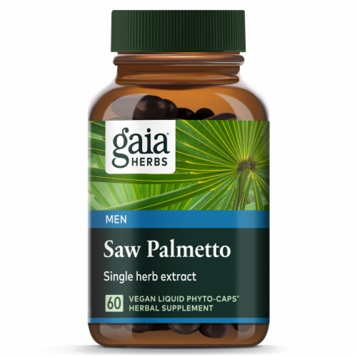 Gaia® Herbs Saw Palmetto Vegan Liquid Phyto-Caps Perspective: top