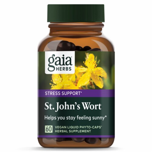 Gaia Herbs® St John's Wort Vegan Liquid Phyto-Caps Perspective: top
