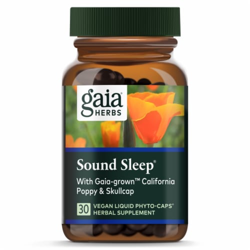 Gaia Herbs® Sound Sleep Vegan Liquid Phyto-Caps Perspective: top