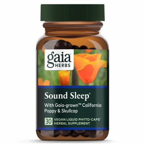 Gaia Herbs® Sound Sleep Vegan Liquid Phyto-Caps Perspective: top