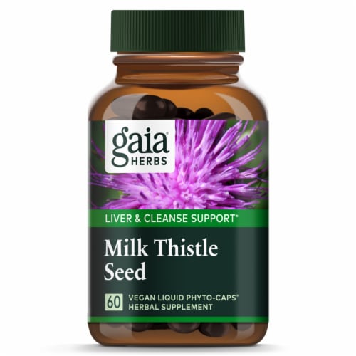 Gaia Herbs Milk Thistle Seed Liqui Phyto-Caps Perspective: top