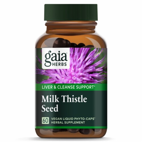 Gaia Herbs Milk Thistle Seed Liqui Phyto-Caps Perspective: top