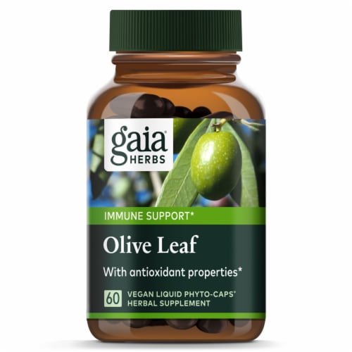 Gaia Herbs® Olive Leaf Vegan Liquid Phyto-Caps Perspective: top