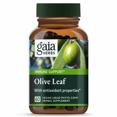 Gaia Herbs® Olive Leaf Vegan Liquid Phyto-Caps Perspective: top