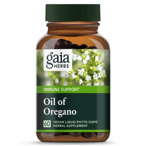 Gaia® Herbs Oil of Oregano Liquid Phyto-Caps Perspective: top