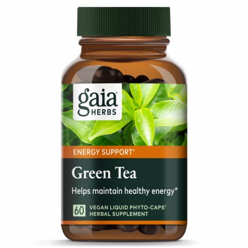 Gaia® Herbs Green Tea Dietary Supplement Perspective: top