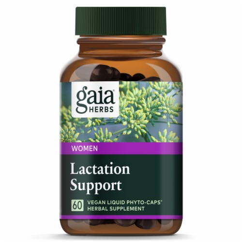 Gaia® Herbs Lacatation Support Liquid Phyto-Caps Perspective: top