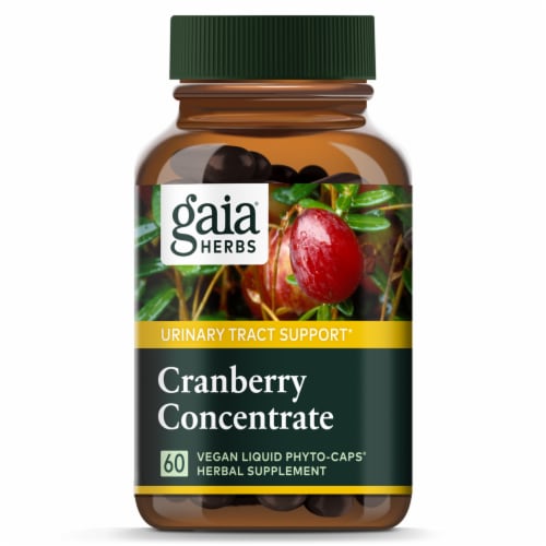 Gaia Herbs Single Herbs Cranberry Concentrate Dietary Supplement Perspective: top