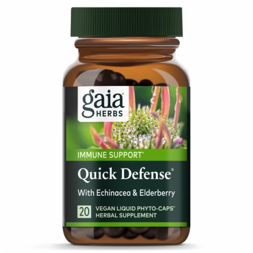 Gaia Herbs® Quick Defense Liquid Phyto-Caps Perspective: top
