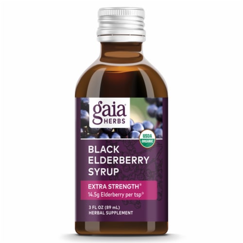 Gaia Herbs Black Elderberry Syrup Perspective: top