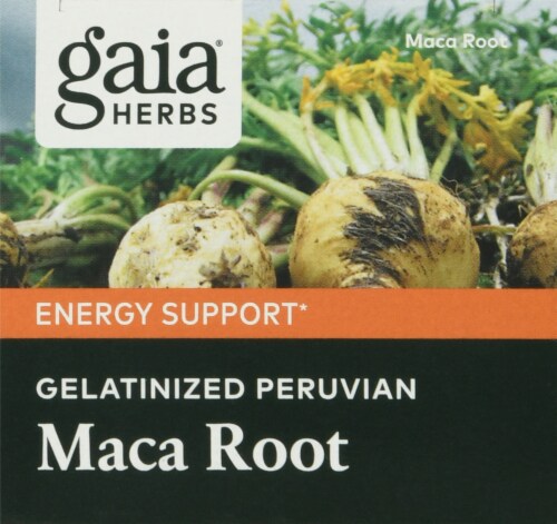 Gaia Herbs® Maca Root Vegan Capsules Perspective: top
