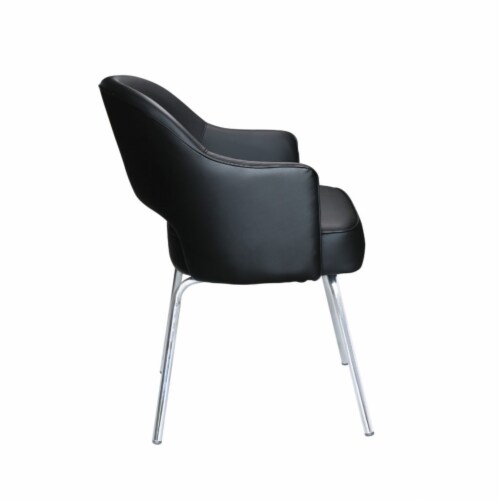 Black CaressoftPlus Guest Chair Perspective: top