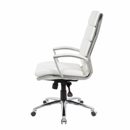 Boss Office Executive CaressoftPlus Chair with Metal Chrome Finish Perspective: top