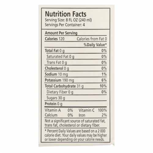 Ceres™ No Sugar Added Litchee Juice Perspective: top