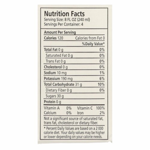 Ceres™ No Sugar Added Litchee Juice Perspective: top