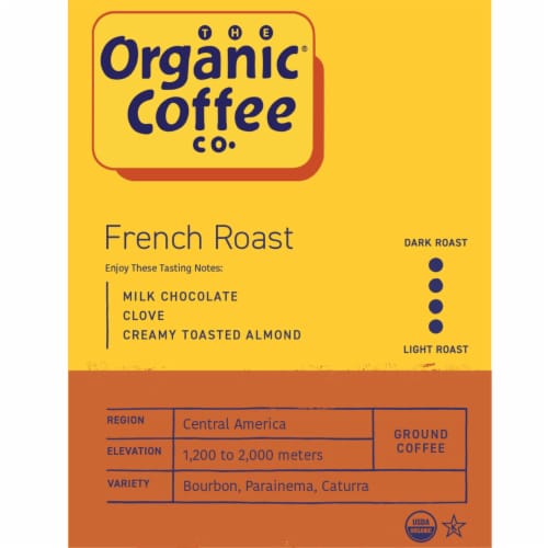 The Organic Coffee Co.® French Roast Ground Coffee Perspective: top