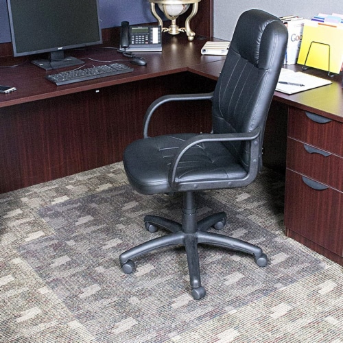 Dimex office chair mat for hotsell low pile carpet with lip
