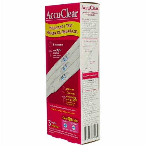 Accu-Clear Pregnancy Test, 3 Ct Perspective: top