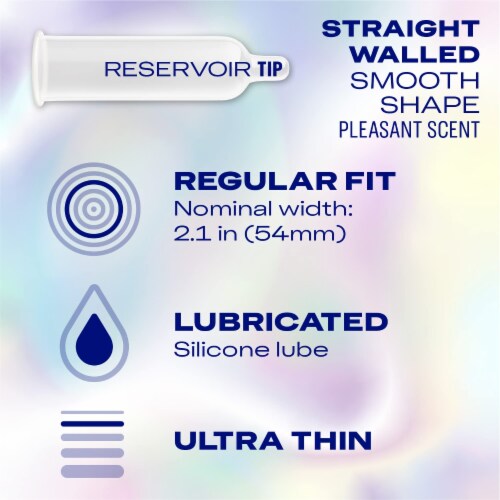 Durex Air Condoms, Extra Thin, 10 Count (Pack of 24) Perspective: top