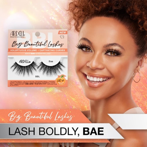 Ardell Big Beautiful Lashes Bae Eyelashes (Pack of 12) Perspective: top