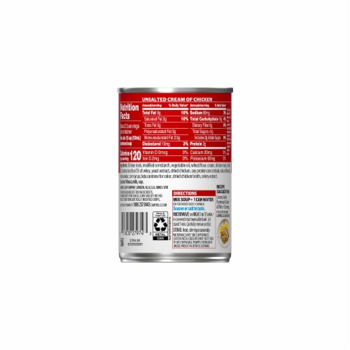 Campbell’s Condensed Unsalted Cream of Chicken Soup (Pack of 16) Perspective: top