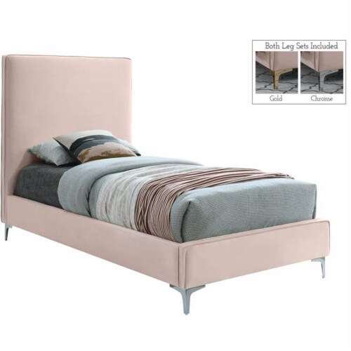 Meridian Furniture Geri Velvet Twin Bed Meridian Furniture Geri Velvet Twin Bed