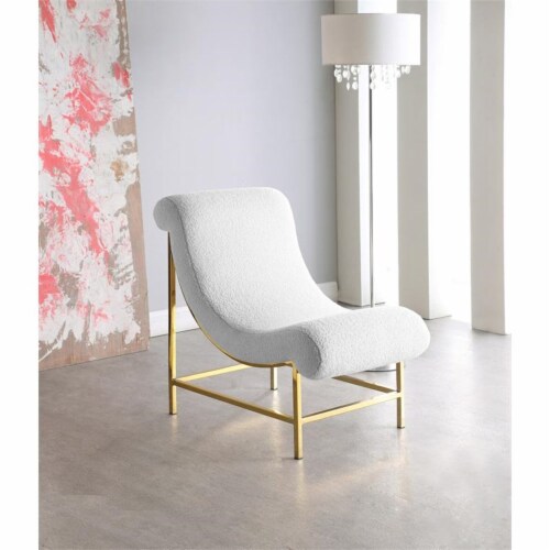 Meridian Furniture Nube Faux Sheepskin Fur Accent Chair Meridian Furniture Nube Faux Sheepskin Fur Accent Chair